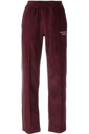 Sporty & Rich Velours-Jogginghose mit Streifen