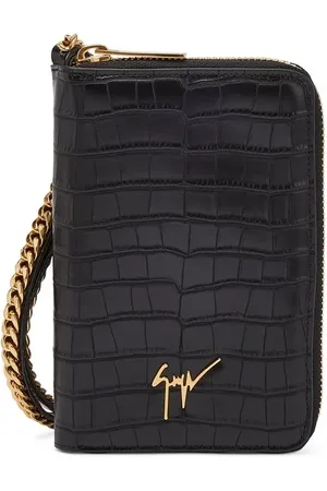 Giuseppe Zanotti Portemonnaie mit Kroko-Effekt