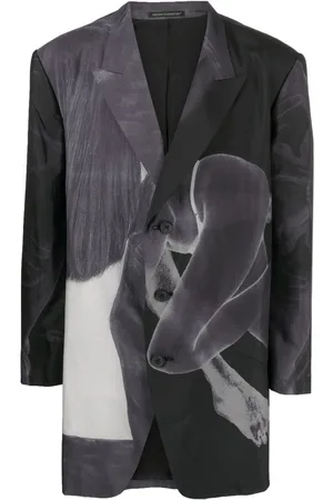 YOHJI YAMAMOTO Sakko mit grafischem Print