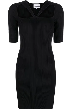 Ganni Kleid mit Cut-Outs