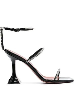 Amina Muaddi Gilda Sandalen mit Kristallen 105mm