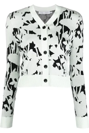 Proenza Schouler Cardigan mit durchgehendem Blumen-Print