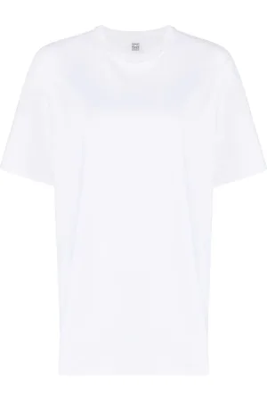 Totême Straight T-Shirt aus Baumwolle