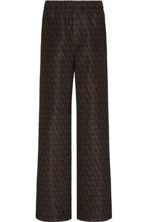 VALENTINO GARAVANI Wide-Leg-Hose mit VLOGO-Print