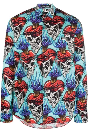Philipp Plein Hemd mit Love Tattoo-Print