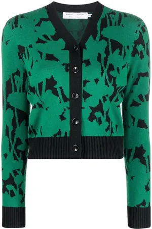 Proenza Schouler Cardigan mit Blumenmuster
