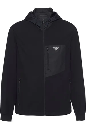 Prada Kapuzenjacke mit Kontrasteinsätzen