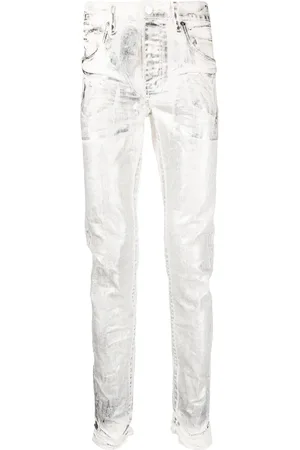 Purple Brand Skinny-Jeans mit Farbeffekt