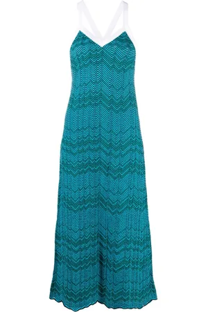 WALES BONNER Midikleid mit Zickzackmuster