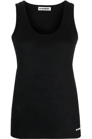 Jil Sander Top mit Logo-Print