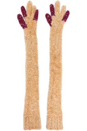 Kiko Kostadinov Handschuhe mit Glitter