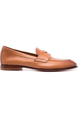 santoni Loafer mit flacher Sohle