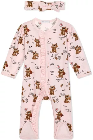Dolce & Gabbana Schlafanzüge - Pyjama mit Leoparden-Print