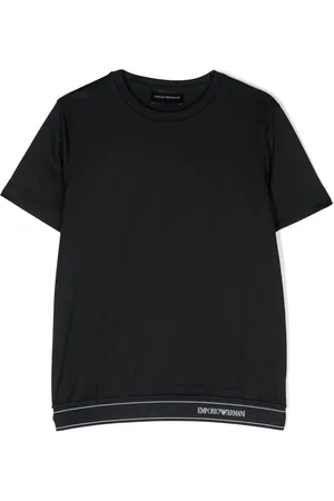 Emporio Armani T-Shirt mit Logo-Bund