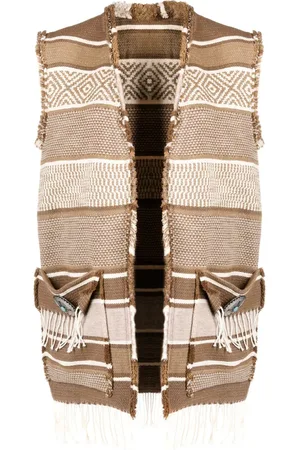 FORTELA Gestrickte Weste mit Längsstreifen