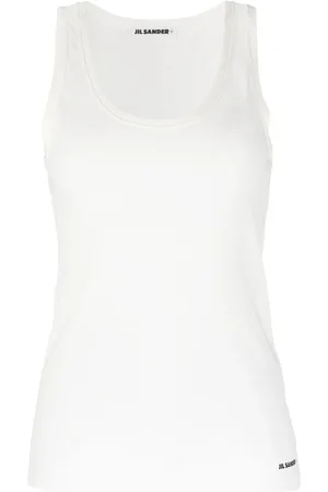 Jil Sander Top mit Logo-Print