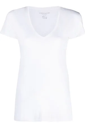 Majestic T-Shirt mit U-Ausschnitt
