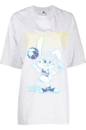 A Bathing Ape T-Shirt mit Cartoon-Print
