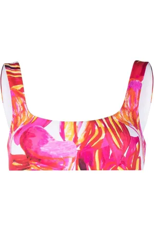 Louisa Ballou Bikinioberteil mit abstraktem Print
