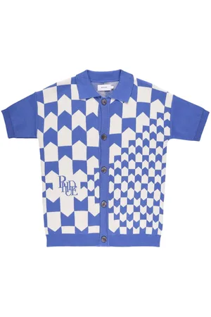 Rhude Gestricktes Racing Poloshirt