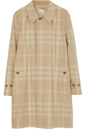 Burberry Langer Mantel mit Karo