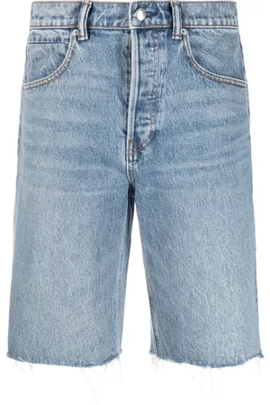 Alexander Wang Damen Cropped Jeans - Hoch sitzende Jeans-Shorts