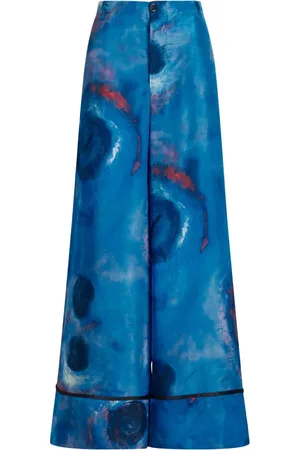 Marni High-Waist-Hose mit weitem Bein