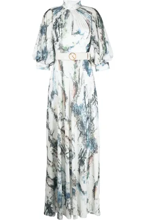 Saiid Kobeisy Paillettenkleid mit grafischem Print