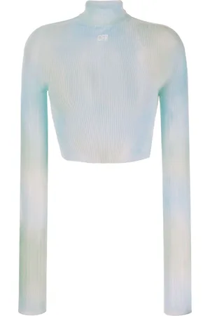 OFF-WHITE Cropped-Top mit Batikmuster