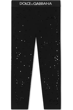 Dolce & Gabbana Interlock Leggings mit Strassverzierung