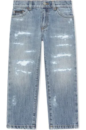 Dolce & Gabbana Gerade Jeans im Distressed-Look