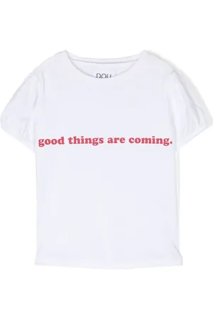 DOUUOD KIDS T-Shirt mit Slogan-Print