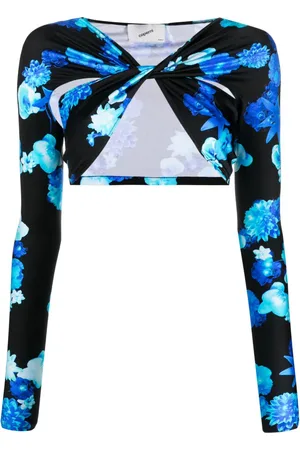 COPERNI Cropped-Oberteil mit Blumen-Print