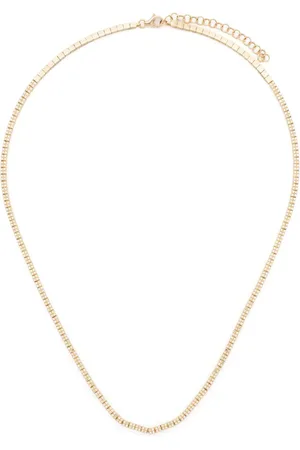 EF Collection 14kt Gelbgoldhalskette mit Diamanten