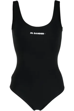 Jil Sander Badeanzug mit Logo-Print