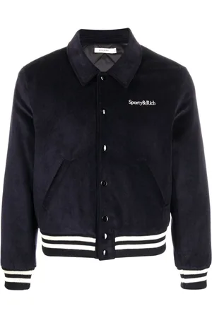 Sporty & Rich Bomberjacke mit Logo-Stickerei