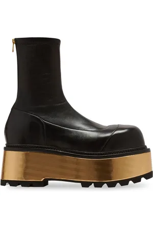 Balmain Stiefel mit metallischem Plateau