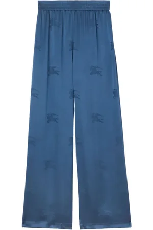 Burberry Weite Hose mit Jacquard-Logo