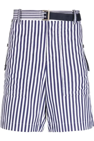 SACAI Shorts mit Längsstreifen
