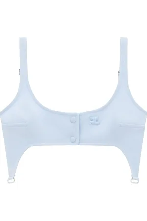 Courrèges Cropped-Top im Strumpfhalter-Look
