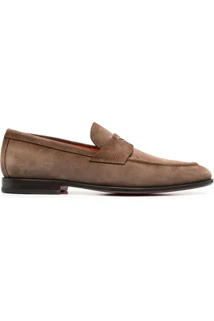 santoni Penny-Loafer aus Wildleder