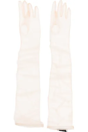 Ioana Ciolacu Handschuhe mit transparentem Finish