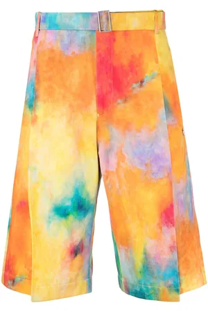 Etudes Weite Shorts mit Batikmuster