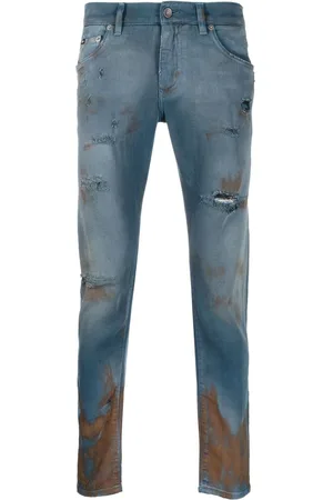 Dolce & Gabbana Gerade Jeans im Distressed-Look
