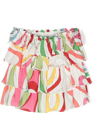 PUCCI Junior Minirock mit gestuften Rüschen