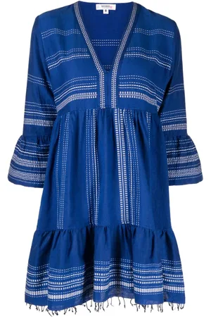 Lemlem Kleid mit ausgefranstem Saum