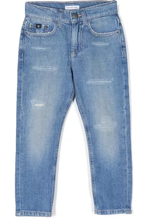 Calvin Klein Straight Jeans - Ausgeblichene Straight-Leg-Jeans