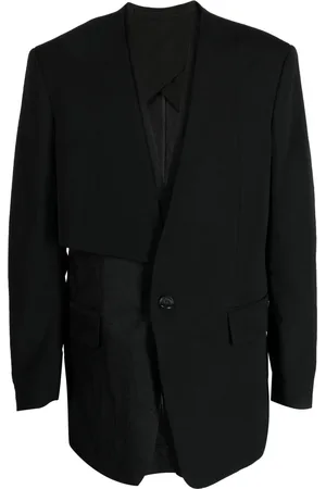 SONGZIO Kragenloses Sakko im Layering-Look