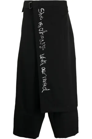 YOHJI YAMAMOTO Gewickelte Cropped-Hose