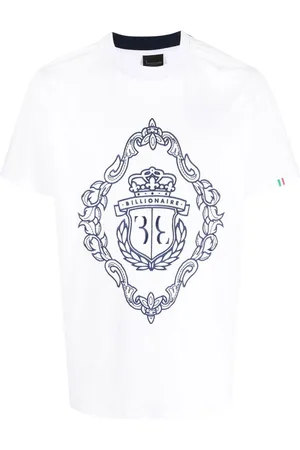 BILLIONAIRE T-Shirt mit Logo-Stickerei